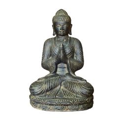 BOUDDHA ASSIS SALUTATION H.45cm (33x23x45cm)