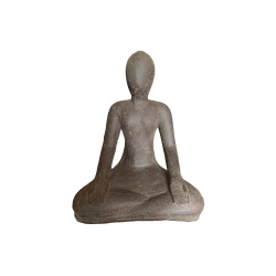 STATUE FEMME YOGA MAINS POSEE H.60cm (50x35x60cm)