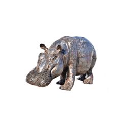 PETIT HIPPOPOTAME METAL RECYCLE H.75cm (150x43x75cm)