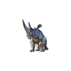 GRAND RHINOCEROS METAL RECYCLE H.200cm (180x100x200cm)